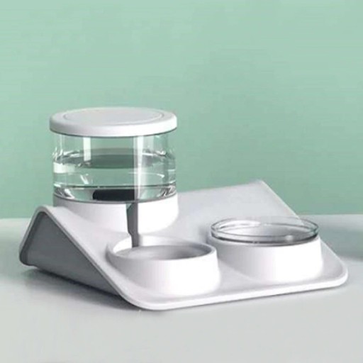 Distributeur d'eau avec bols pour chiens et chats
