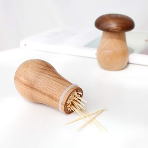 Distributeur de cure-dents en forme de champignon