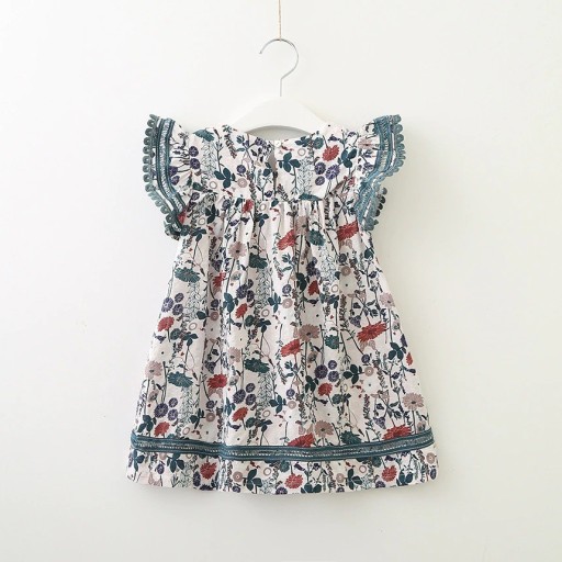 Dívčí květované šaty N72