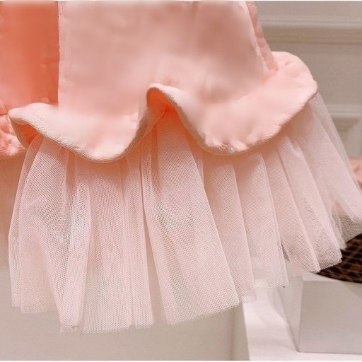 Dívčí růžové šaty N97