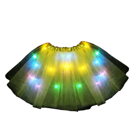 Dívčí svítící tylová sukně