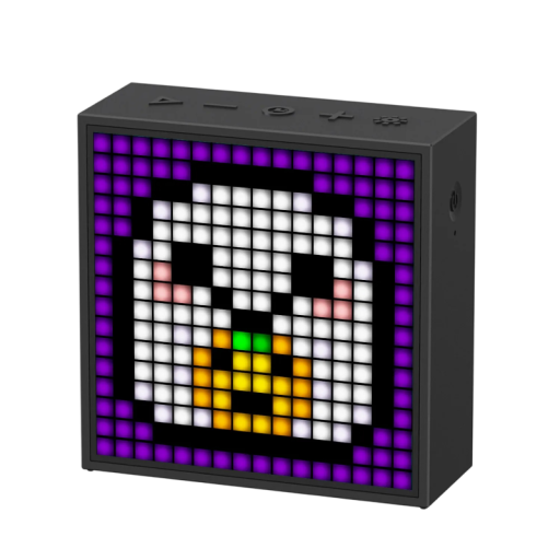 Divoom Timebox Evo Wireless Speaker Bluetooth Alarm Clock with Programmable LED Display for Pixel Art 9.85 x 9.85 x 3.8 cm Black