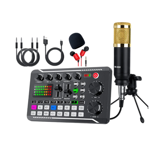 DJ mixážní pult 19 x 12 x 5 cm Hudební set se sluchátky Mikrofon se stativem Zvuková konzole pro děti Hračka na hudební mixování