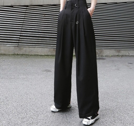 Długie spodnie damskie czarne