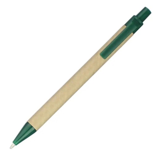 Długopis papierowy ekologiczny z czarnym tuszem 14 cm, końcówka 1 mm Upominek reklamowy nadający się do recyklingu Przyjazny dla środowiska Ekologiczny biurowy