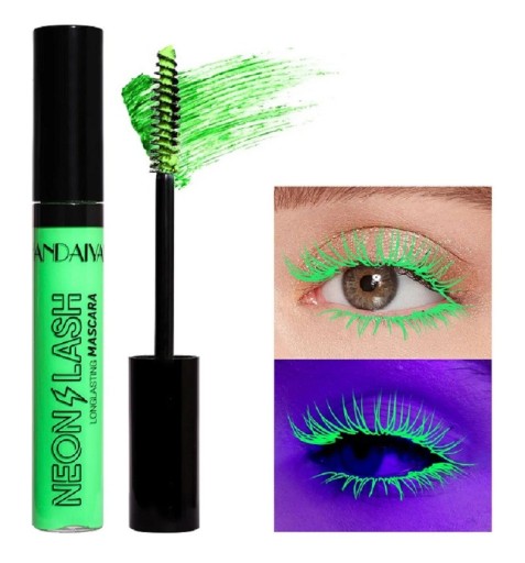 Długotrwały fluorescencyjny tusz do rzęs Kolorowy tusz do rzęs Glow In The Dark Szybkoschnący tusz do rzęs Glow In The Dark