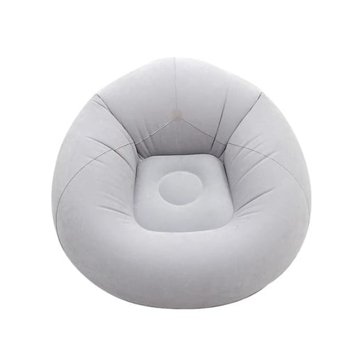 Dmuchany leżak 103 x 60 cm Składane lekkie relaksacyjne siedzenie PVC wzmocniony materiał Zawór przeciwko utracie powietrza