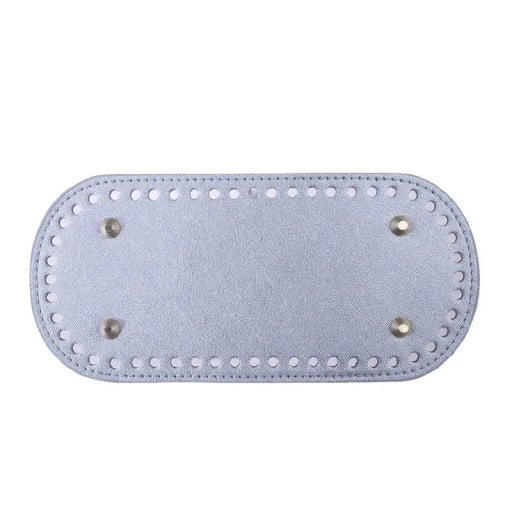 Dno pentru geanta crosetata cu gauri pentru crosetare 22×10 cm piele PU intaritura pentru fundul gentii pentru fabricarea unei genti crosetate