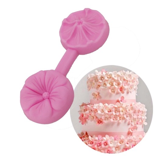 Dobbelt bageform med blomst
