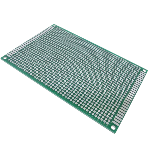 Dobbelt-sidet universel prototype PCB 8 x 12 cm PCB plade med standard hulafstand 2,54 mm