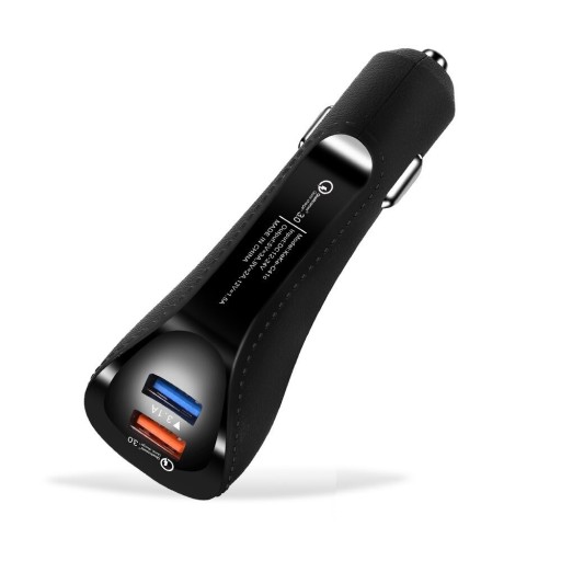 Dobbelt USB hurtigoplader til bilen
