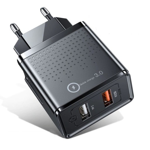 Dobbelt USB hurtigopladningsstrømadapter K696