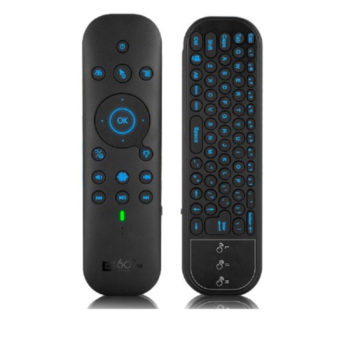 Dobbeltsidet fjernbetjening med tastatur