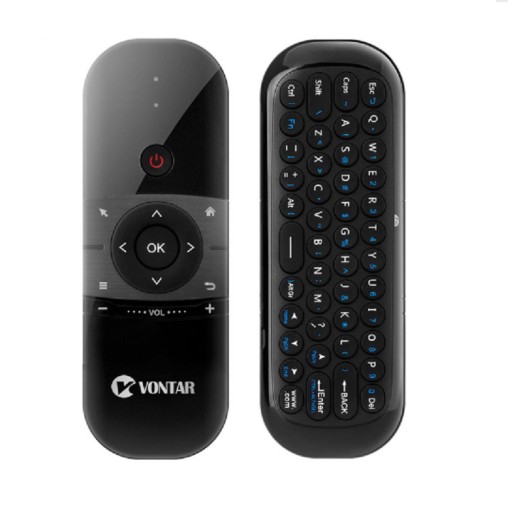 Dobbeltsidet mikro trådløst tastatur i controller-stil