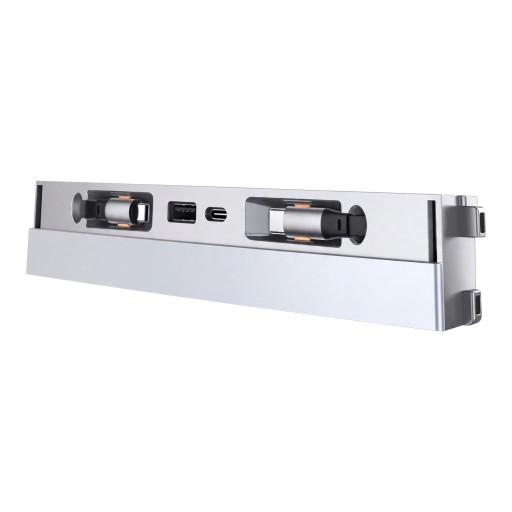 Dockingstation voor Tesla Model 3 Y en YL Met oprolbare kabels 65 W en 30 W USB- en USB-C-poorten Snelladen GaN Voor de middenconsole