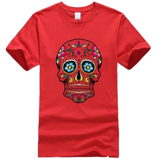 Dödskalle t-shirt för män T2056