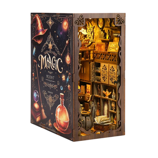 Dollhouse 11 x 18 x 23 cm DIY 3D Wooden Construction Kit with LED Light and Furniture Miniature House Decoration Hand Assembly