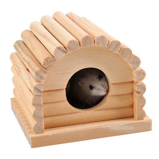 Domeau en bois pour rongeurs C833