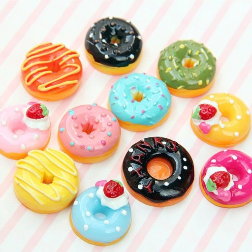 Donuts til dukker 10 stk.