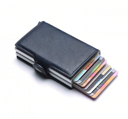 Doppio portafoglio per carte e banconote