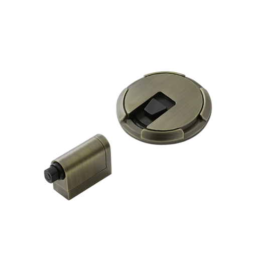 Dørstopper i poleret metal Moderne metal dørstopper til soveværelser og badeværelser Elegant design Dørblokering Vægbeskyttelse