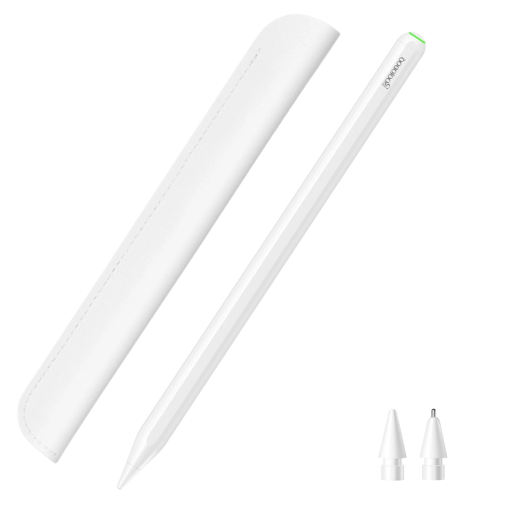 Dotykové pero pre iPad Dotykový stylus s bezdrôtovým nabíjaním Magnetické dotykové pero s dvoma náhradnými hrotmi a obalom LED indikátor batérie Kompatibilný s Apple