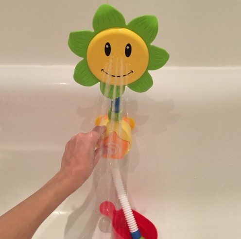 Douche pour enfants en forme de tournesol