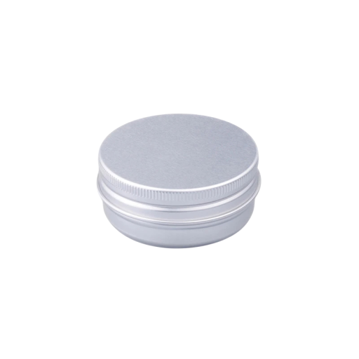 Dóza cosmetica riempibile 80 ml Contenitore in alluminio con tappo a vite argento 68 × 34 mm Contenitore da viaggio per crema balsamo unguento cosmetico