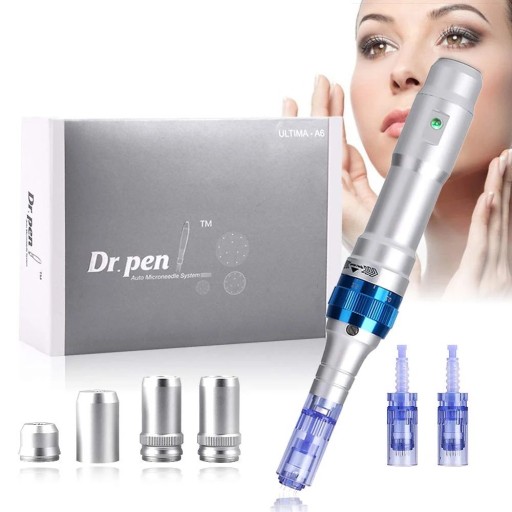 Dr. Pen A6 bezdrôtové mikroihličkové pero pre pokročilú starostlivosť o pleť, efektívna oprava jaziev po akné