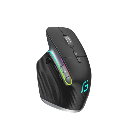 Draadloze muis voor meerdere apparaten Bluetooth 5.0 en 2.4G 12,5×8,5×5,1 cm ergonomisch ontwerp voor kantoor en werk met meerdere apparaten