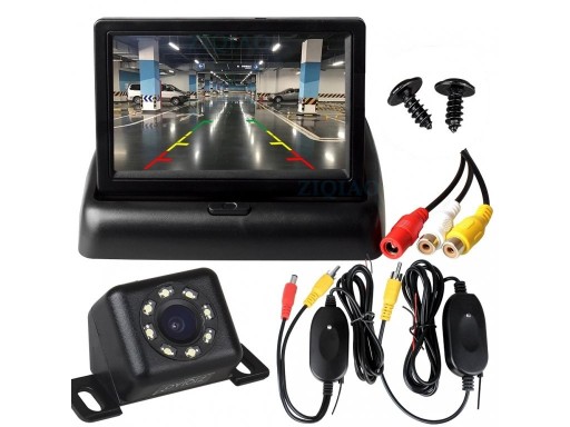 Draadloze parkeersysteemcamera en monitor