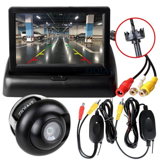 Draadloze parkeersysteemcamera en monitor