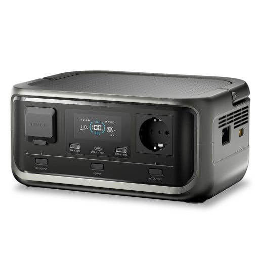 Draagbare energiecentrale ALLPOWERS VOLIX P300 met UPS-functie en 300 W AC-aansluiting 256 Wh LiFePO4-batterij Grijszwart Voor kamperen en noodstroomvoorziening