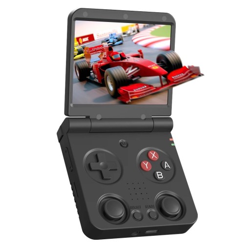 Draagbare gameconsole Miyoo Flip V2 64GB met IPS-display Linux HDMI WiFi Bluetooth opvouwbare retroconsole met games