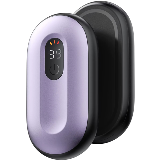 Draagbare handwarmers 2 stuks 4000 mAh Digitale display 3 temperaturen 16 uur warmte 360° verwarming Oplaadbare zakwarmers