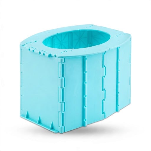 Draagbare kinderpotje Vouwbaar en draagbaar 22 x 11,8 x 14,5 cm Vergrendelingssysteem en afgeronde randen Voor wegwerpzakken Voor onderweg
