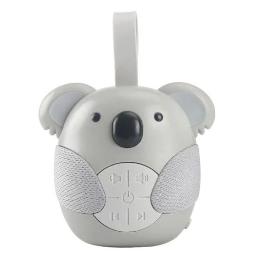 Draagbare machine voor het in slaap brengen van kinderen met timer, 3 nummers met witte ruis, koala motief, ABS, 12 x 10 x 9 cm