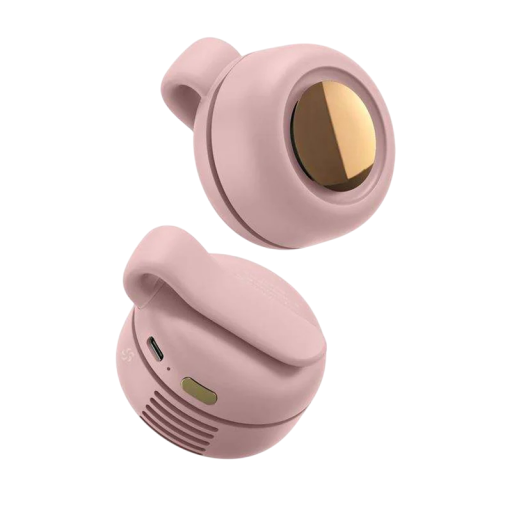 Draagbare mini-bladloze ventilator, 3 snelheden, stille elektrische hangventilator, buitengebruik, roterende USB-luchtkoeler