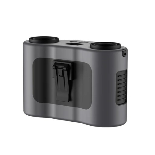 Draagbare nekventilator met powerbank, 20000 mAh, USB-oplaadbaar, clipventilator, 5 snelheden, sterke wind, laag geluidsniveau, LED-display, sportwerk