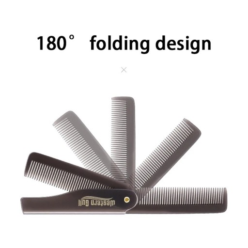 Draagbare opvouwbare kam 9,2–16,5 cm Reis styling kam voor haar en baard Compacte pocketkam voor mannen en vrouwen