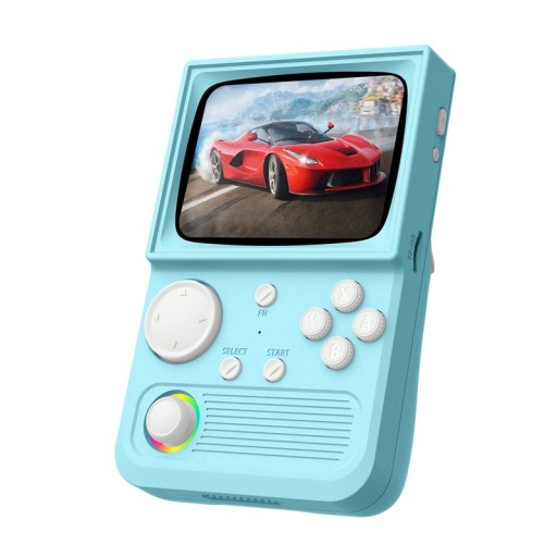 Draagbare retro gameconsole 128 GB met 22000+ spellen RGB-verlichting van de joystick geheugenkaart zakgaming