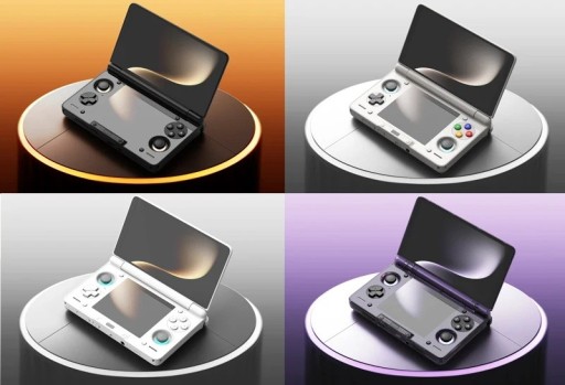 Draagbare spelconsole met twee AMOLED-displays 6" + 3.92" 12GB RAM 256GB geheugen actieve koeling WiFi gaming