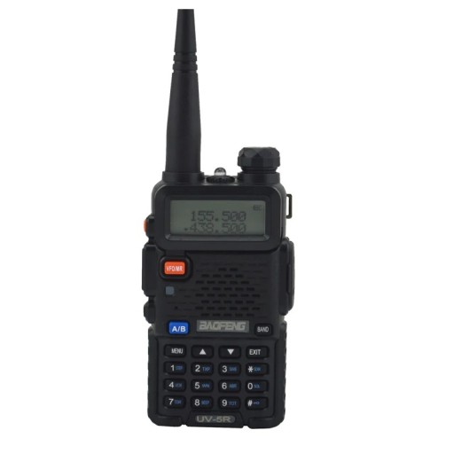 Draagbare zender Baofeng UV-5R 128 groepen kanalen 5 W VHF en UHF dual-band tweerichtingsradio met LED zaklamp voor uitstapjes