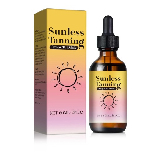 Dråber til solbadning til drik 60 ml med beta-caroten og lutein Vitaminer A C og E Støtte til solbrun uden sol For gradvis jævn solbrun
