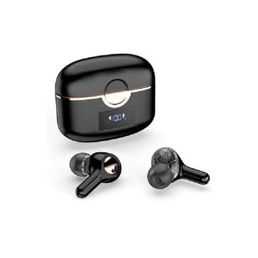 Drahtlose In-Ear-Kopfhörer mit Mikrofon für Musik und Anrufe Bluetooth 5.1 Ladecase mit LED-Display Akkulaufzeit 6 bis 7 Stunden Reichweite 15 m