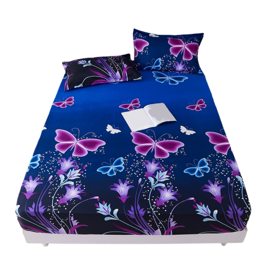 Drap de lit avec des papillons 180 x 200 cm