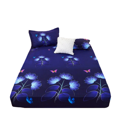 Drap housse avec des papillons 140 x 200 cm