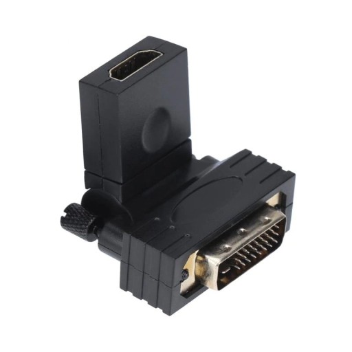 Drejeadapter HDMI til DVI 24+1 F/M