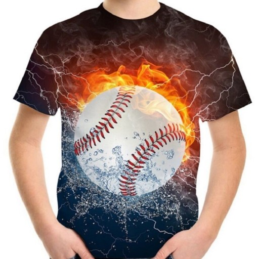 Drenge-T-shirt med bold
