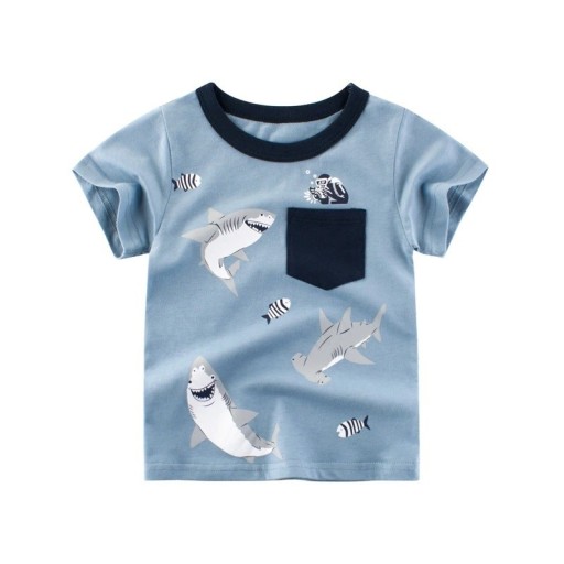 Drenge t-shirt med haj